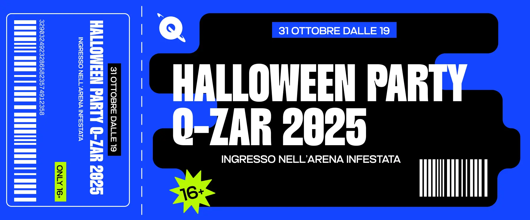 Biglietto Halloween Fronte